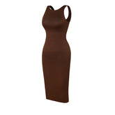 Dream Sculpt Midikleid - Braun